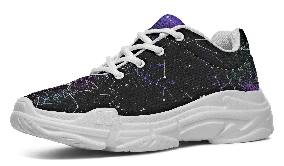 Aurora Chunky Sneakers - Light Breathable and Comfortable Sports Shoes with Platform Soles