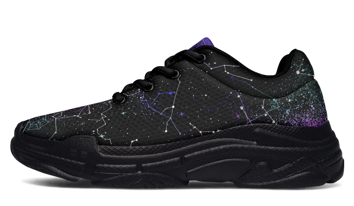 Aurora Chunky Sneakers - Light Breathable and Comfortable Sports Shoes with Platform Soles