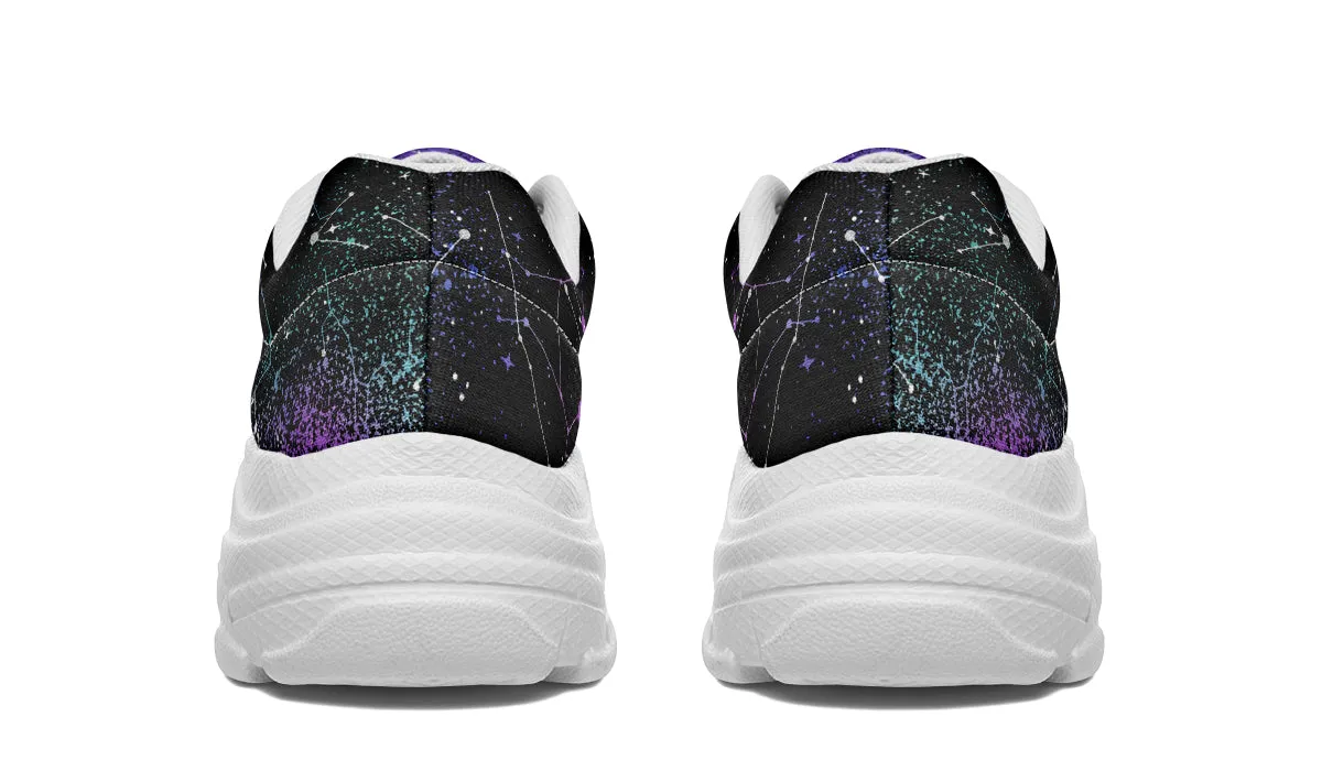 Aurora Chunky Sneakers - Light Breathable and Comfortable Sports Shoes with Platform Soles