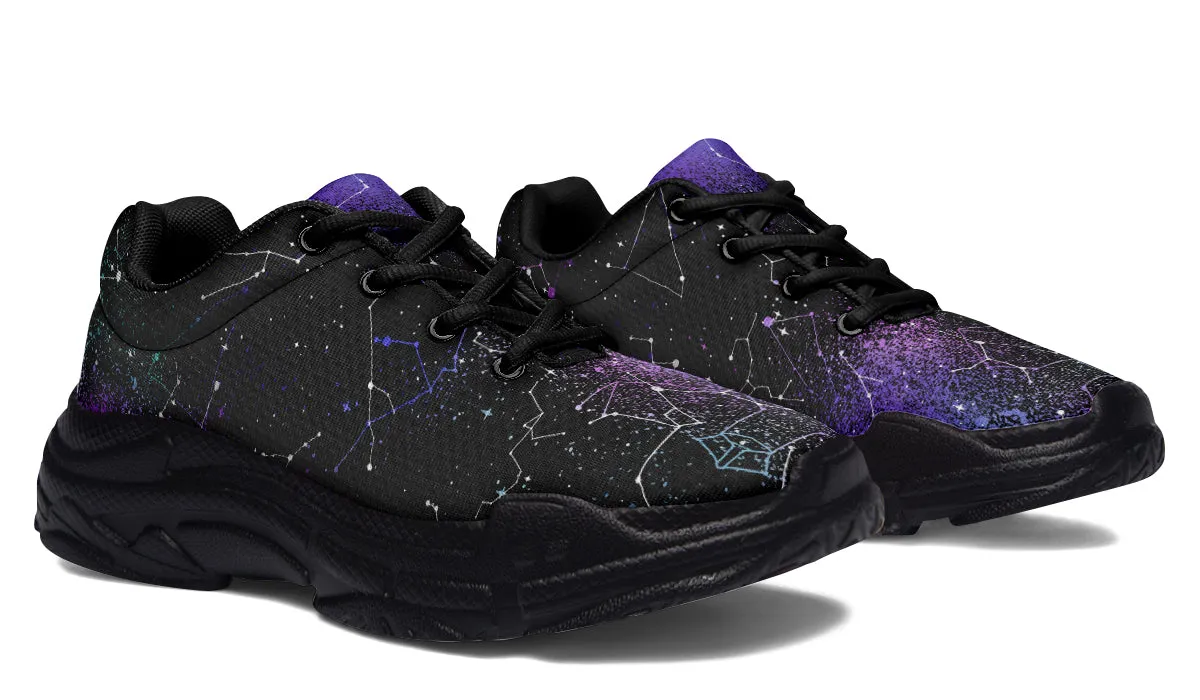 Aurora Chunky Sneakers - Light Breathable and Comfortable Sports Shoes with Platform Soles