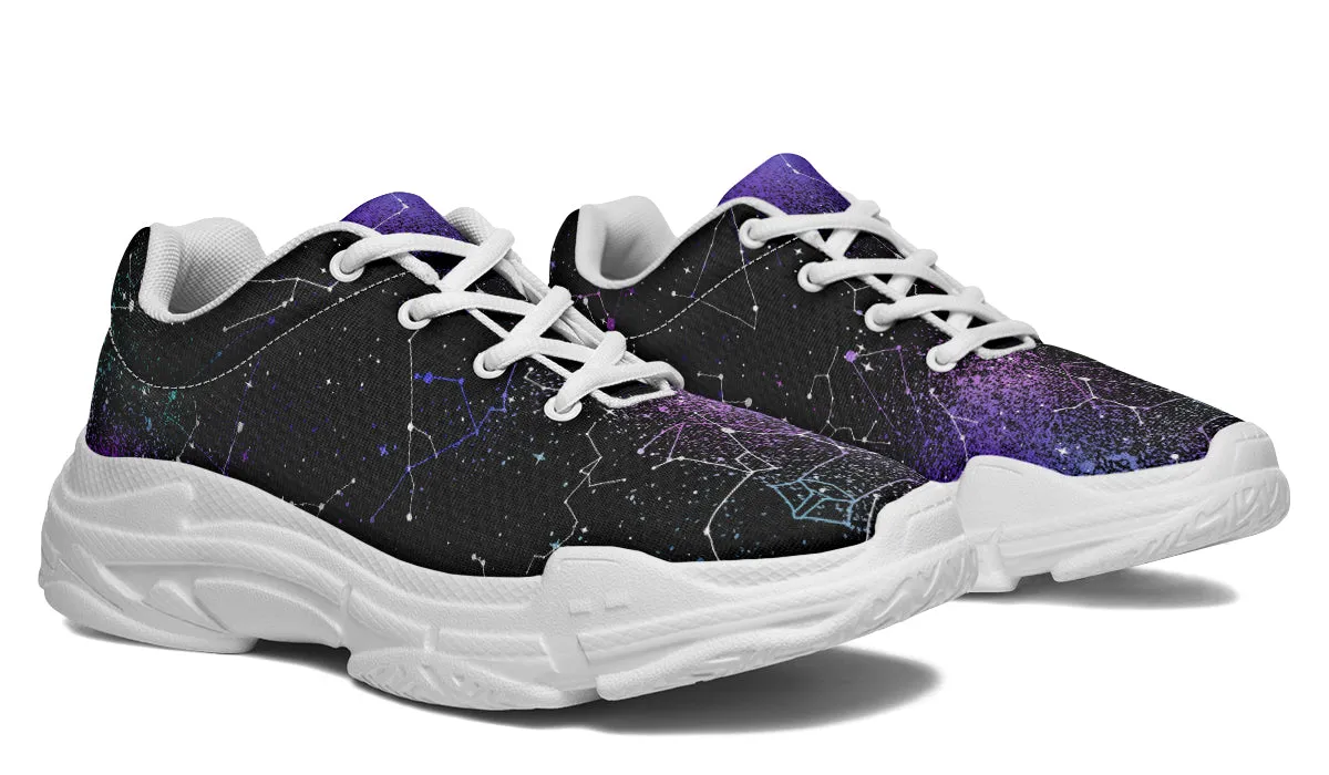 Aurora Chunky Sneakers - Light Breathable and Comfortable Sports Shoes with Platform Soles
