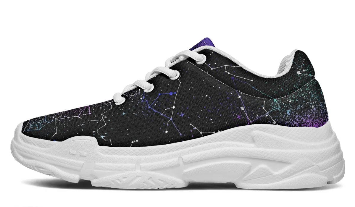 Aurora Chunky Sneakers - Light Breathable and Comfortable Sports Shoes with Platform Soles