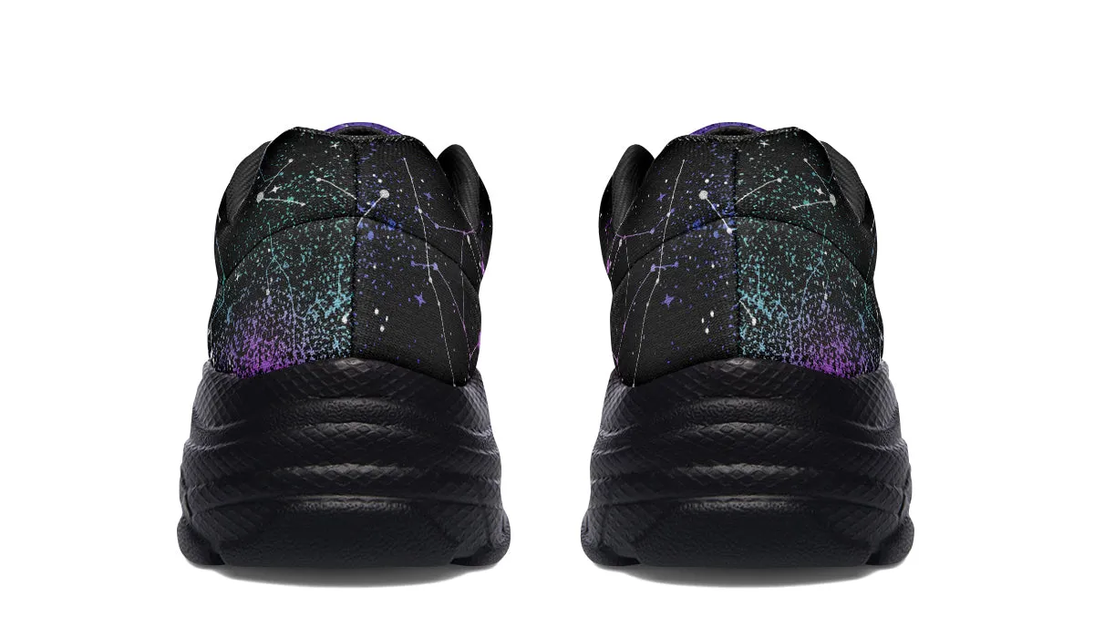 Aurora Chunky Sneakers - Light Breathable and Comfortable Sports Shoes with Platform Soles