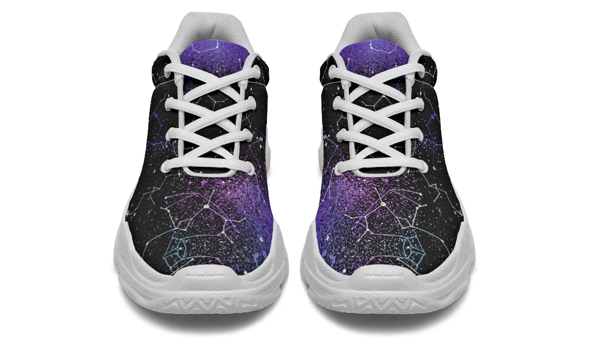 Aurora Chunky Sneakers - Light Breathable and Comfortable Sports Shoes with Platform Soles