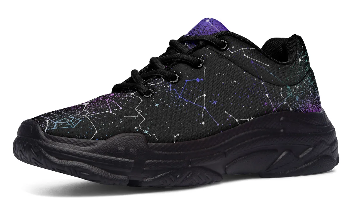 Aurora Chunky Sneakers - Light Breathable and Comfortable Sports Shoes with Platform Soles
