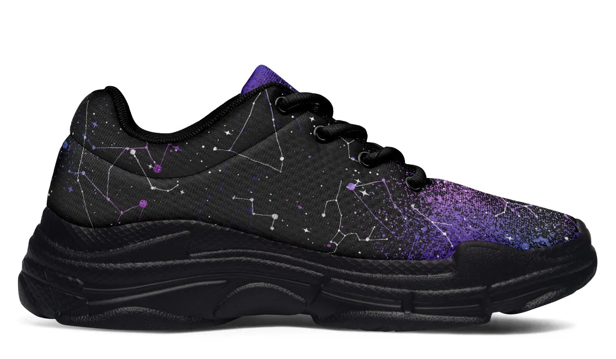 Aurora Chunky Sneakers - Light Breathable and Comfortable Sports Shoes with Platform Soles