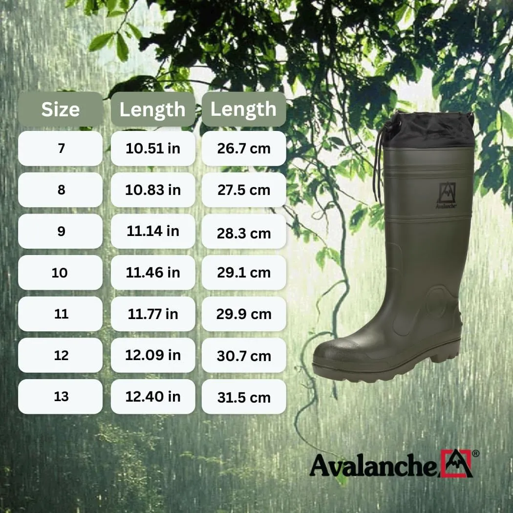 Avalanche Unisex-Adult Men Waterproof Rain Boots Shoes