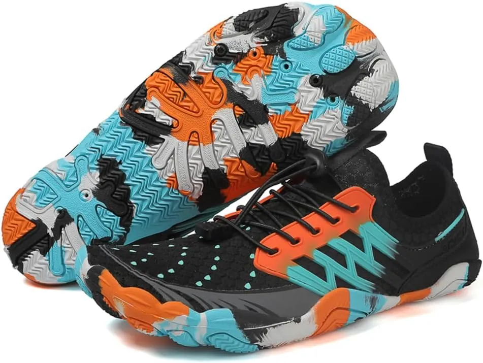 Barefoot Water Shoes for Women Men, Barefoot Shoes with Wide Toe Box, Non-Slip & Quick Dry Breathable Beach Pool Aqua Swim Surf Hiking Walking Shoes