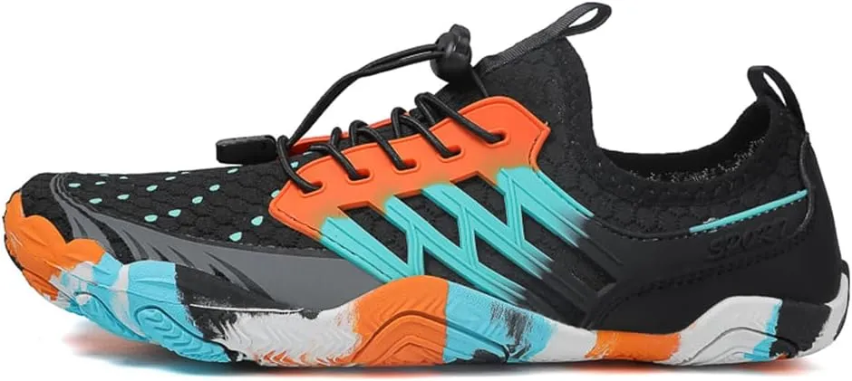 Barefoot Water Shoes for Women Men, Barefoot Shoes with Wide Toe Box, Non-Slip & Quick Dry Breathable Beach Pool Aqua Swim Surf Hiking Walking Shoes