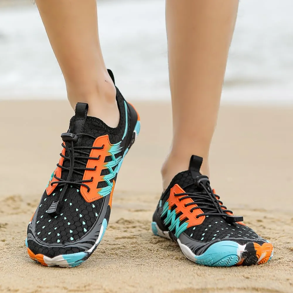 Barefoot Water Shoes for Women Men, Barefoot Shoes with Wide Toe Box, Non-Slip & Quick Dry Breathable Beach Pool Aqua Swim Surf Hiking Walking Shoes