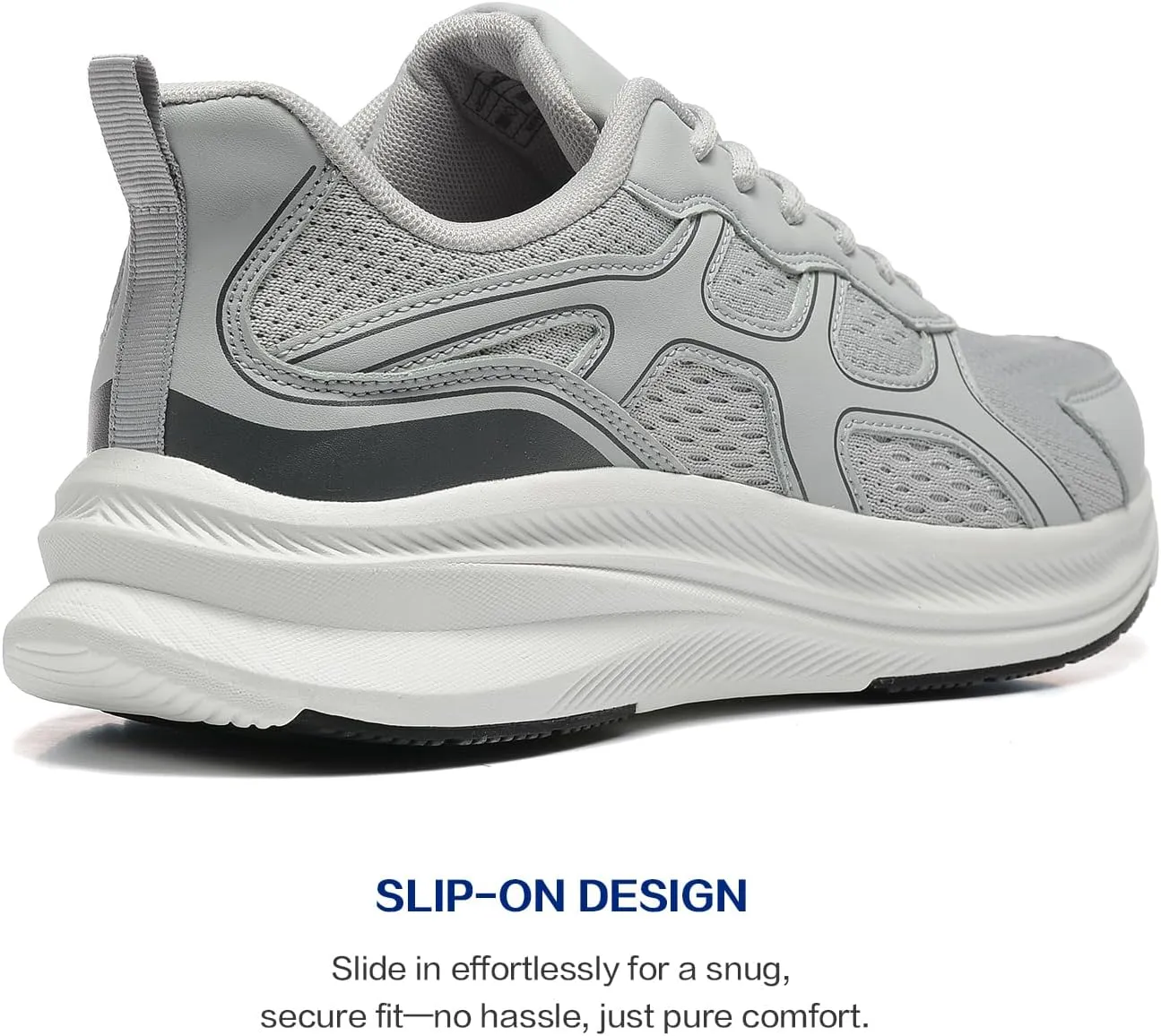 BOGOVER Men's Running Shoes, Lightweight Breathable Walking Shoes Non Slip Tennis Shoes Movepropel Athletic Fashion Sneakers