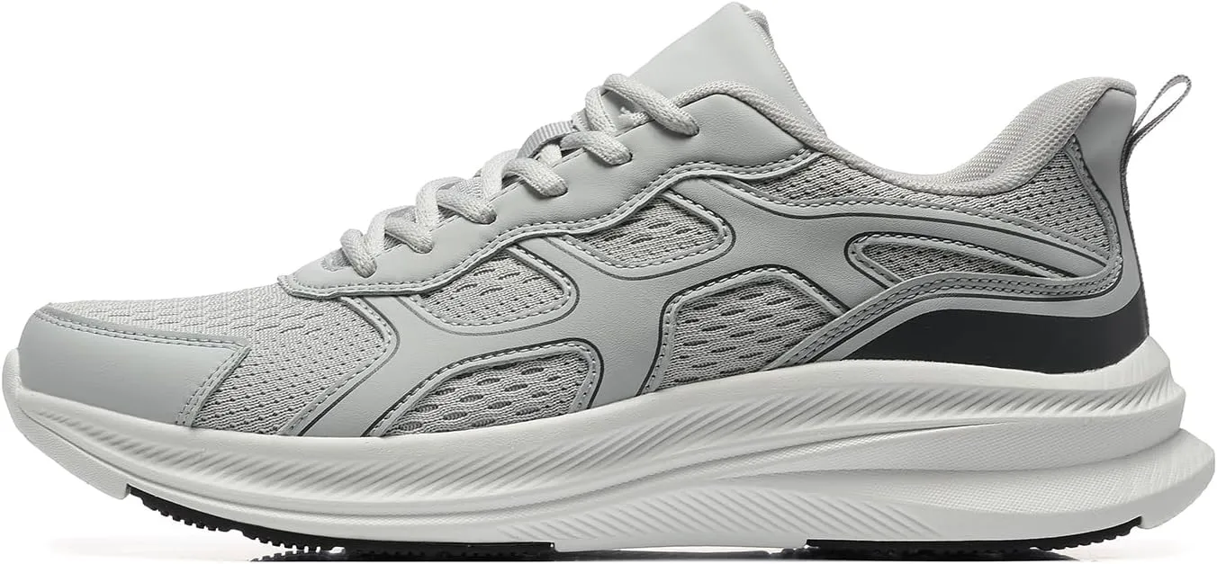BOGOVER Men's Running Shoes, Lightweight Breathable Walking Shoes Non Slip Tennis Shoes Movepropel Athletic Fashion Sneakers