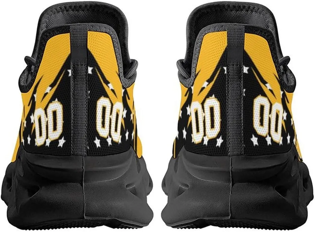 Custom Hockey Sneakers Personalized Breathable Fans Gifts Add Name & Number Workout Athletic Gym Slip-on Shoes for Men Women