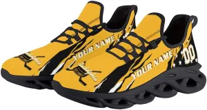 Custom Hockey Sneakers Personalized Breathable Fans Gifts Add Name & Number Workout Athletic Gym Slip-on Shoes for Men Women