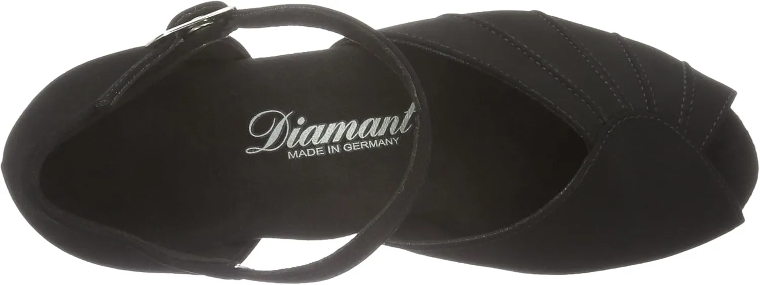 Diamant Ladies Dance Shoes 001-103-040 - Nubuk Black - 3,7 cm Cuban