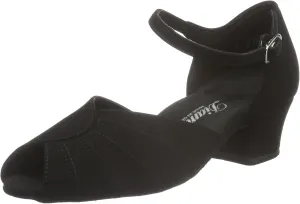 Diamant Ladies Dance Shoes 001-103-040 - Nubuk Black - 3,7 cm Cuban