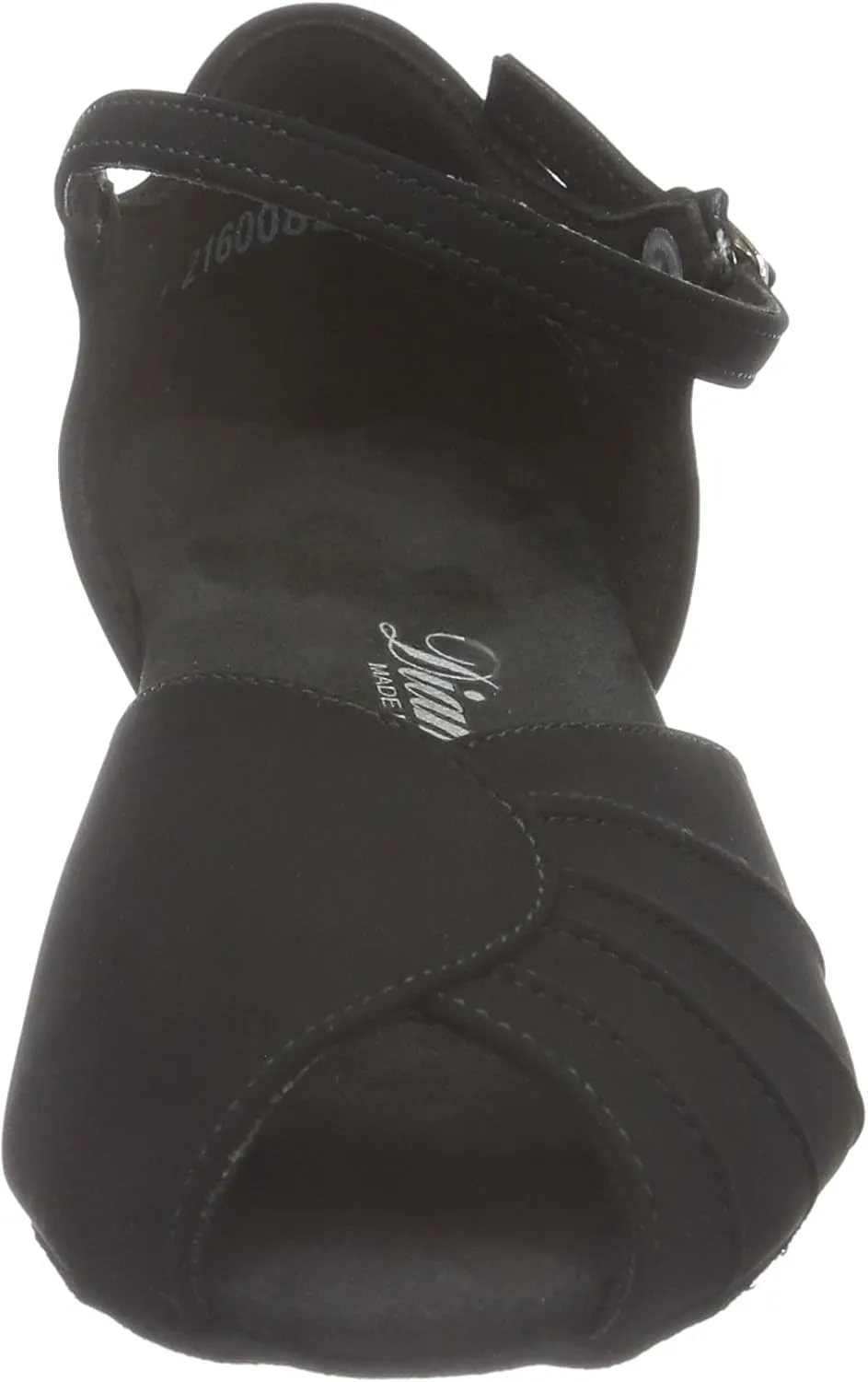 Diamant Ladies Dance Shoes 001-103-040 - Nubuk Black - 3,7 cm Cuban