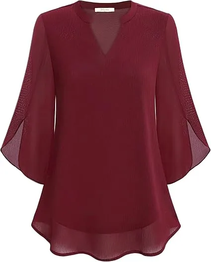 Frankie | Modern Split-Sleeve Blouse