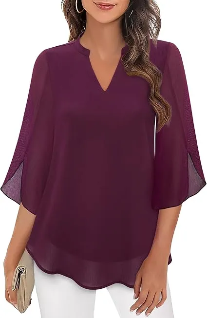 Frankie | Modern Split-Sleeve Blouse
