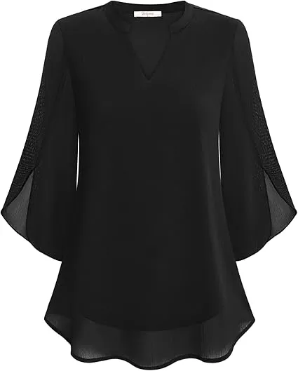 Frankie | Modern Split-Sleeve Blouse