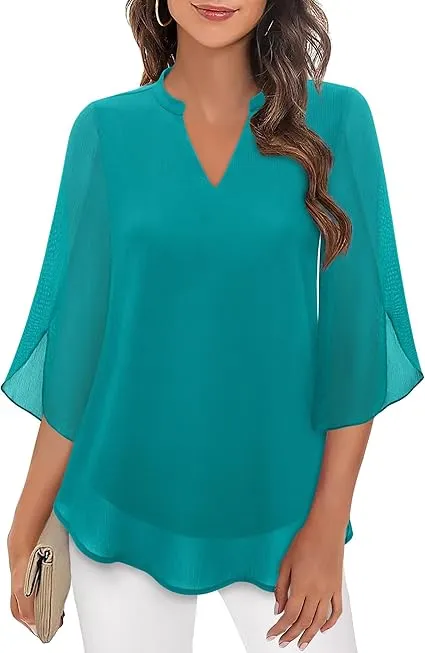 Frankie | Modern Split-Sleeve Blouse
