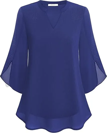 Frankie | Modern Split-Sleeve Blouse