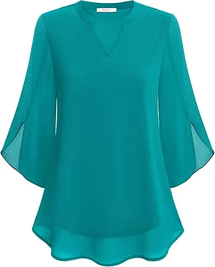 Frankie | Modern Split-Sleeve Blouse