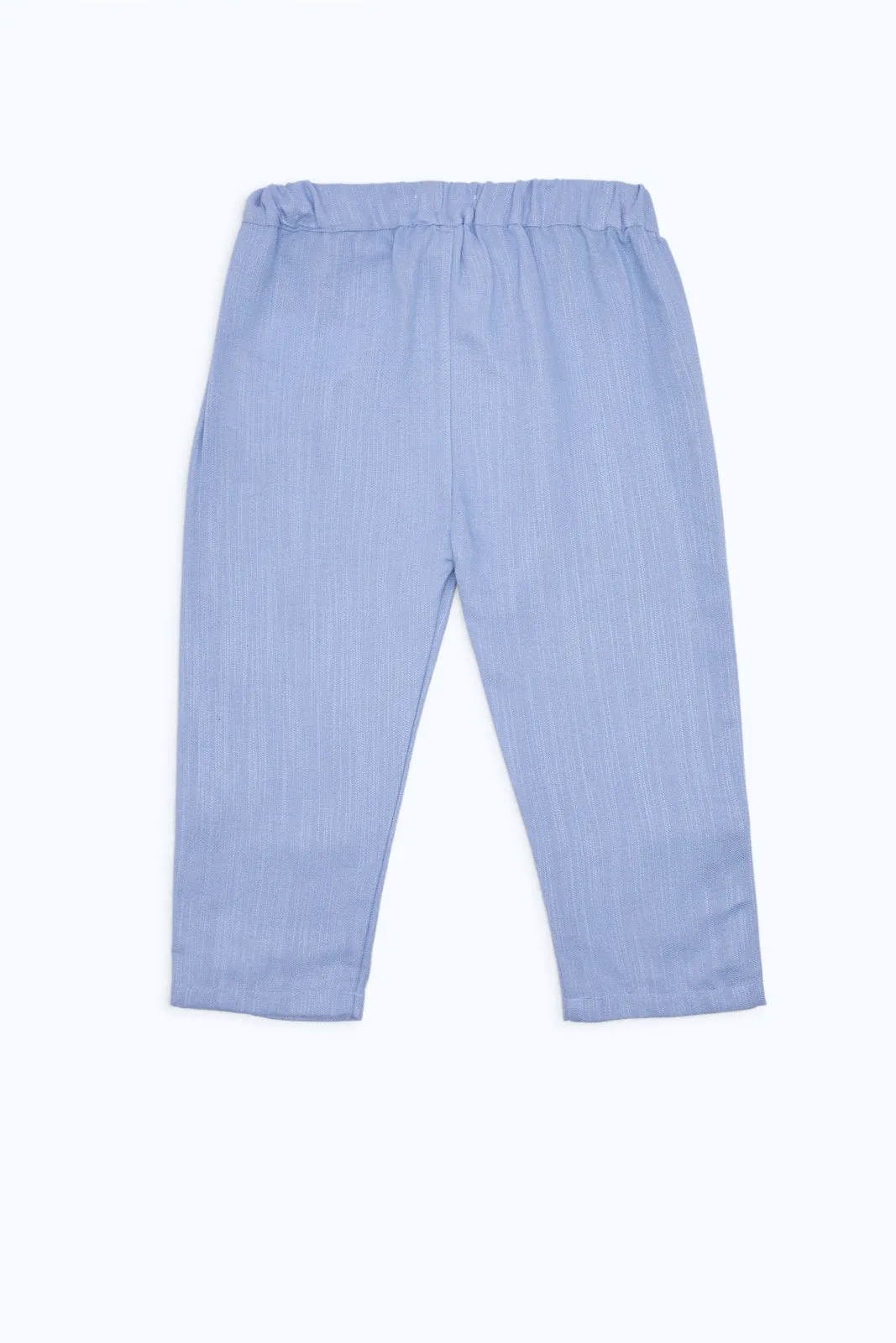 Infant Boys Blue Linen Trouser