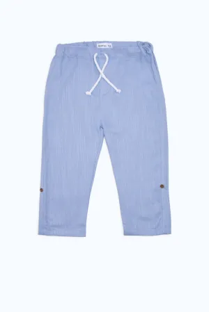 Infant Boys Blue Linen Trouser