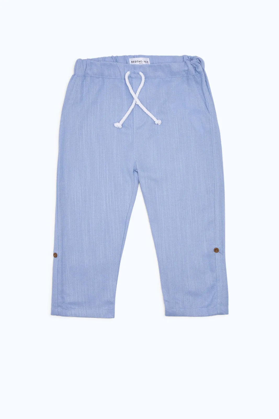 Infant Boys Blue Linen Trouser