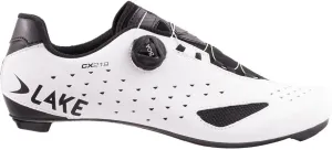 Lake Cx219 Wide Cycling Shoe - Men's White/Black, 40.5