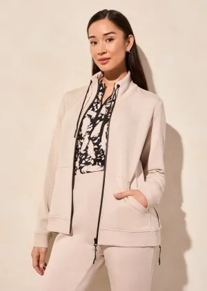 Long Sleeve Mockneck Cardigan [Sand Dune-2064O]