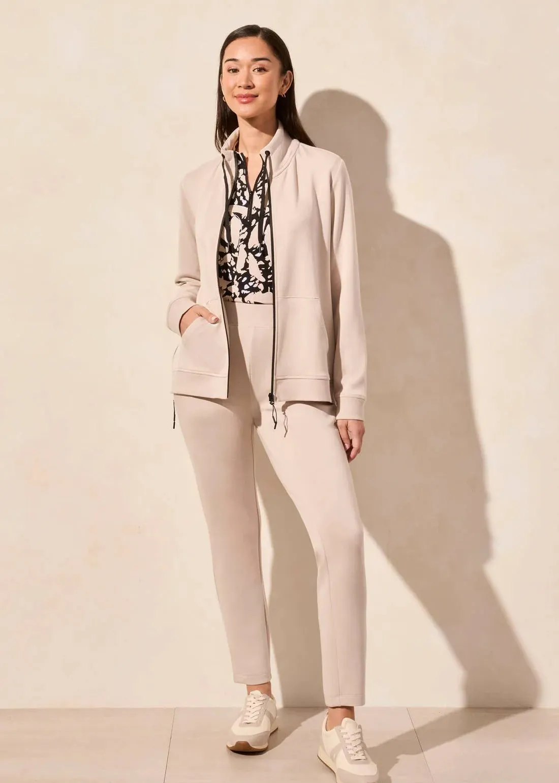 Long Sleeve Mockneck Cardigan [Sand Dune-2064O]