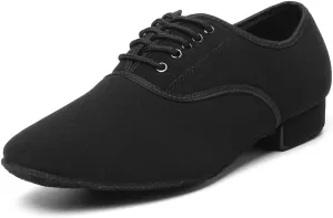 Men's Style Ballroom Tango Latin Dance Shoes Jazz Modern Black Social Dance Shoe Soft Outsole,Model M2