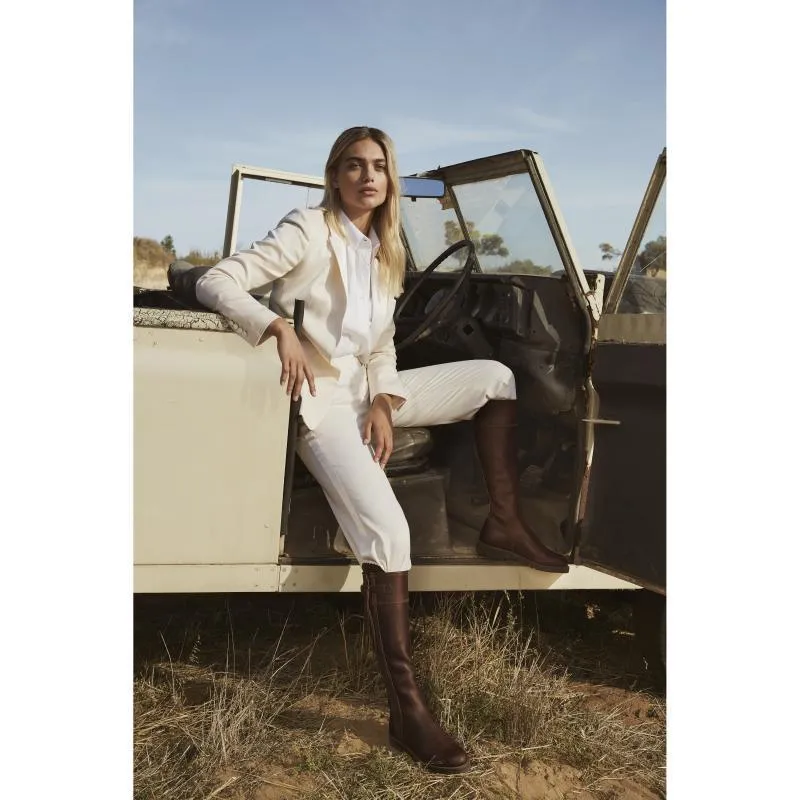 Penelope Chilvers Long Tassel Ladies Leather Boot - Conker