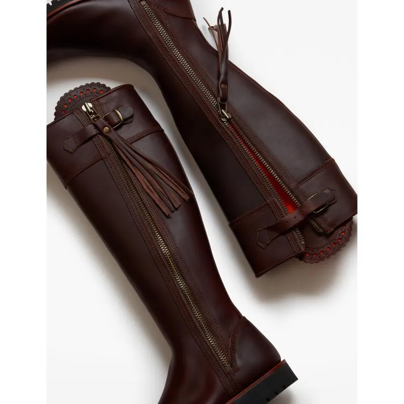 Penelope Chilvers Long Tassel Ladies Leather Boot - Conker