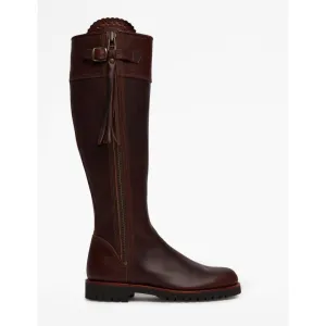 Penelope Chilvers Long Tassel Ladies Leather Boot - Conker