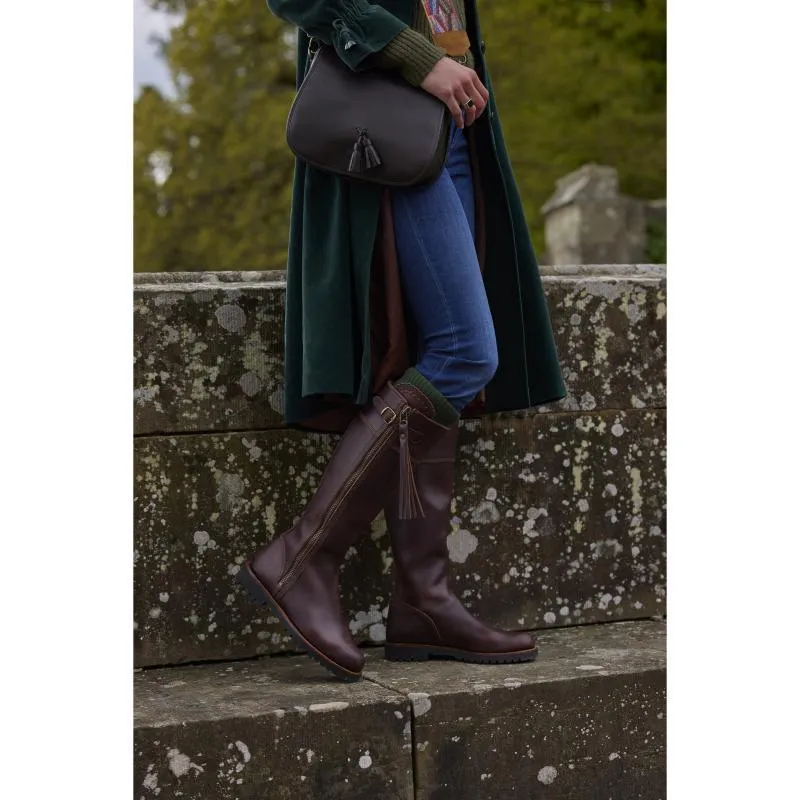 Penelope Chilvers Long Tassel Ladies Leather Boot - Conker