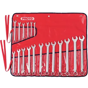 Proto J1200R-MASD 18 Pc. Metric Combination ASD Wrench Set - 12 Point