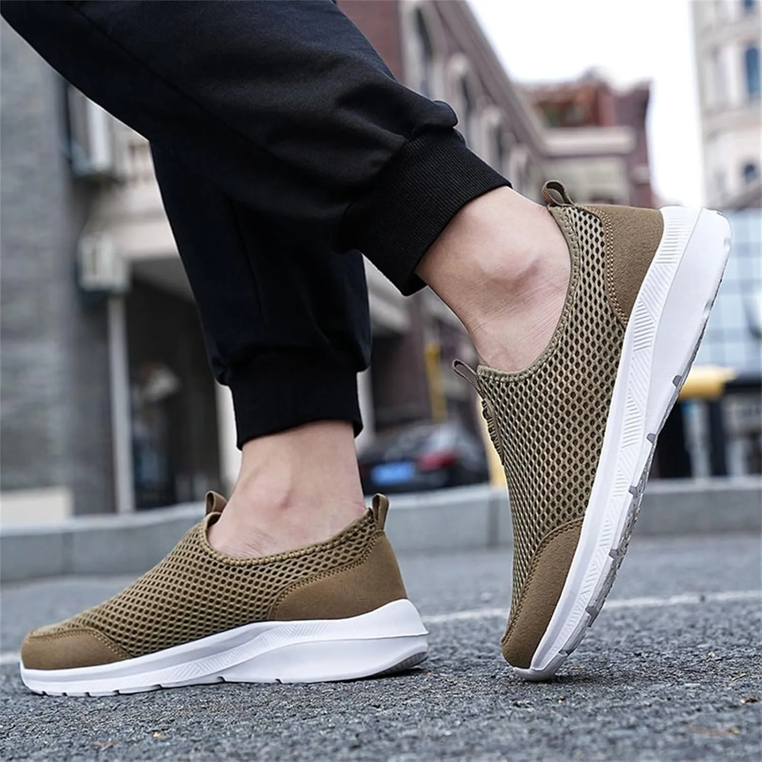 Slip On Shoes for Men - Casual Comfortable Athletic Tennis Walking Sneakers for Men with Memory Foam Mens Shoes