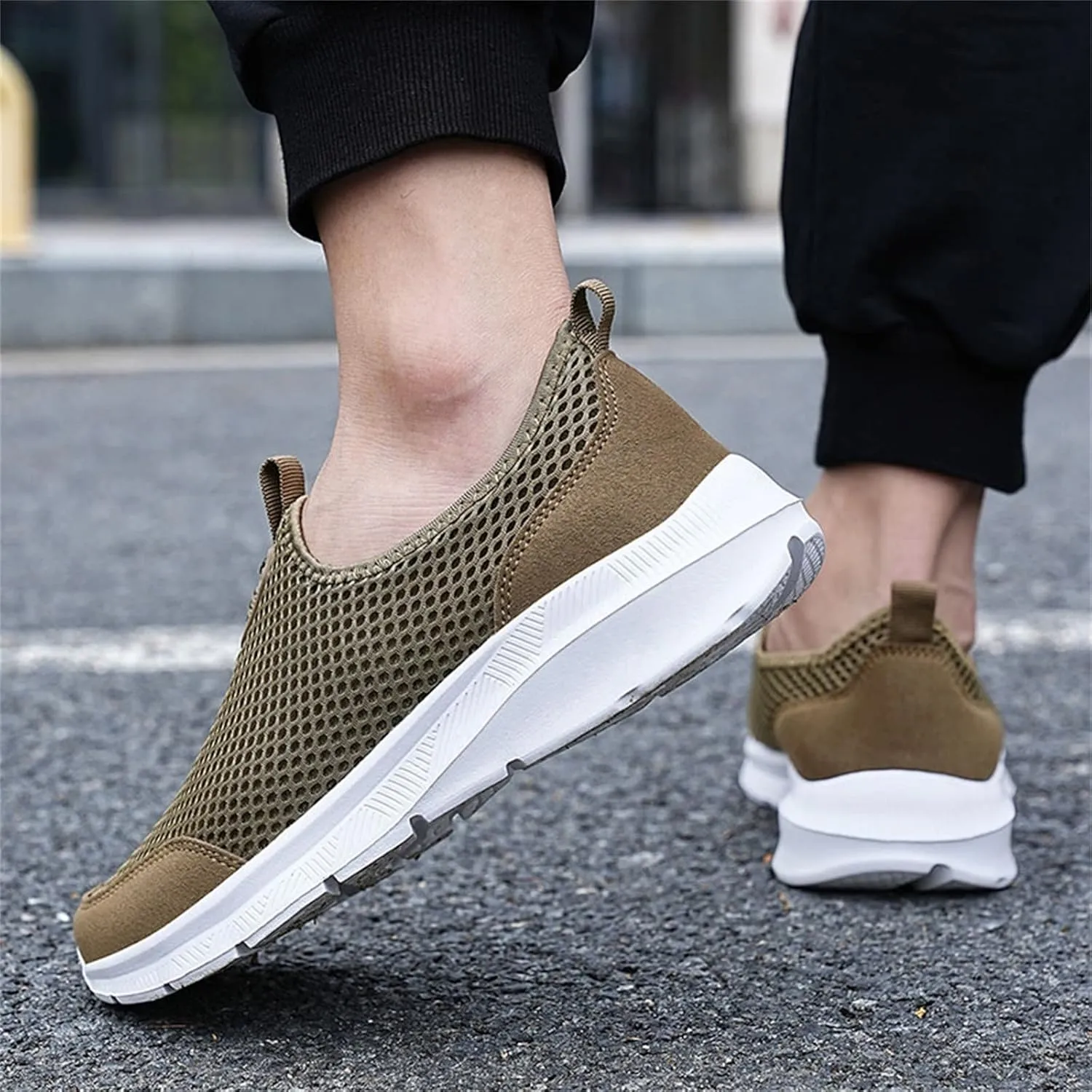 Slip On Shoes for Men - Casual Comfortable Athletic Tennis Walking Sneakers for Men with Memory Foam Mens Shoes