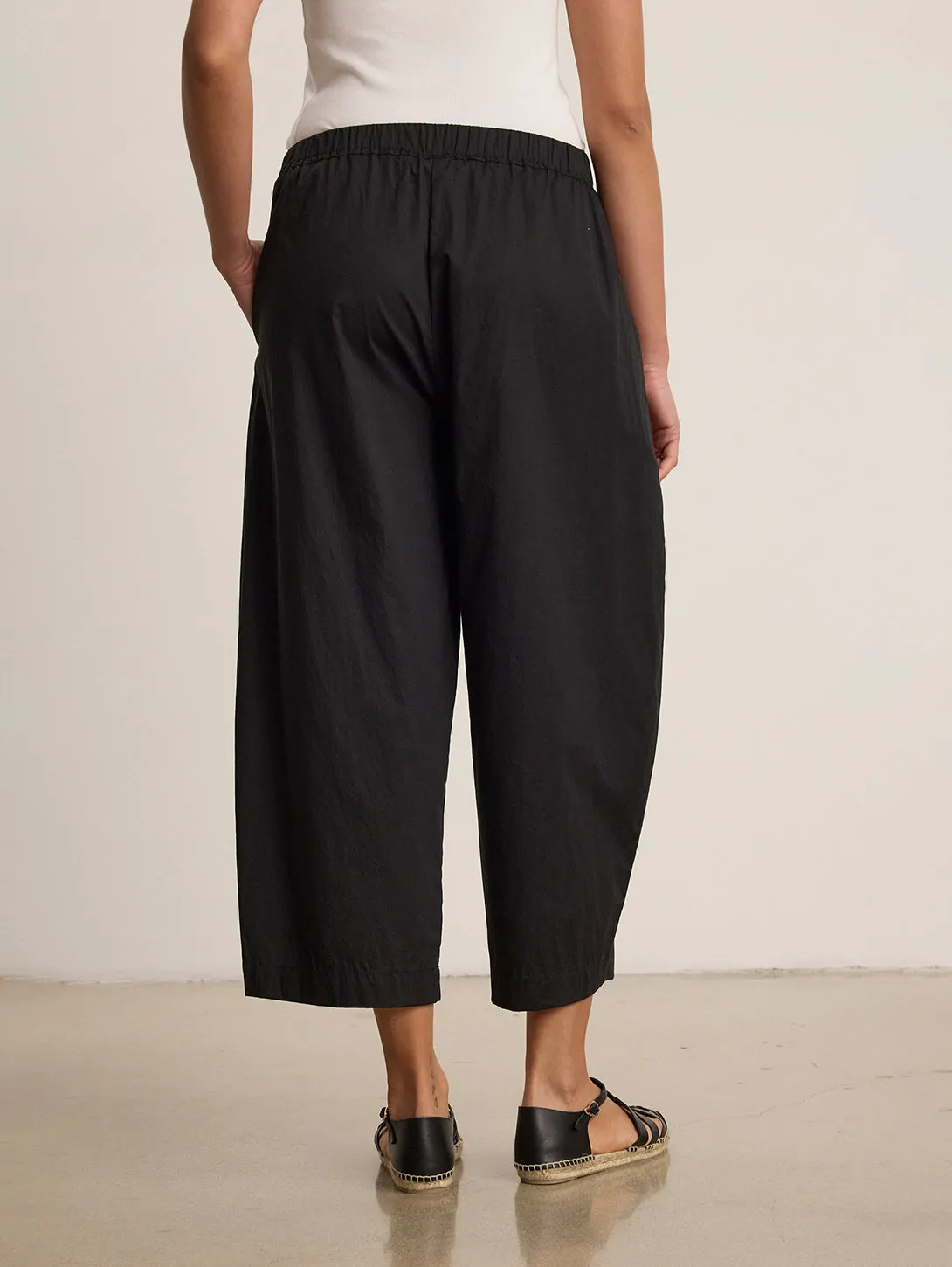 Sophia Poplin Pant - Black