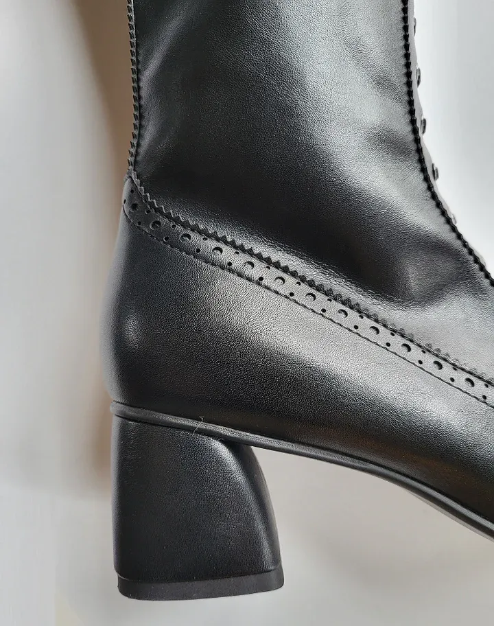 Witchy Tall Victorian Black Witch Boot, Witchy Booties, Witch Shoes, Witchy Clothing, Witch Boots, Boots, Witch, Occult, Boho Chic