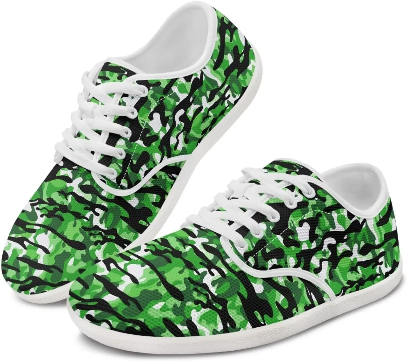 Women's Art Print Barefoot Cozy Non-Slip Wide Toe Box Breathable Mesh Tennis Shoes Zero Drop Walking Shoes for Teen Girls US 6-13.5