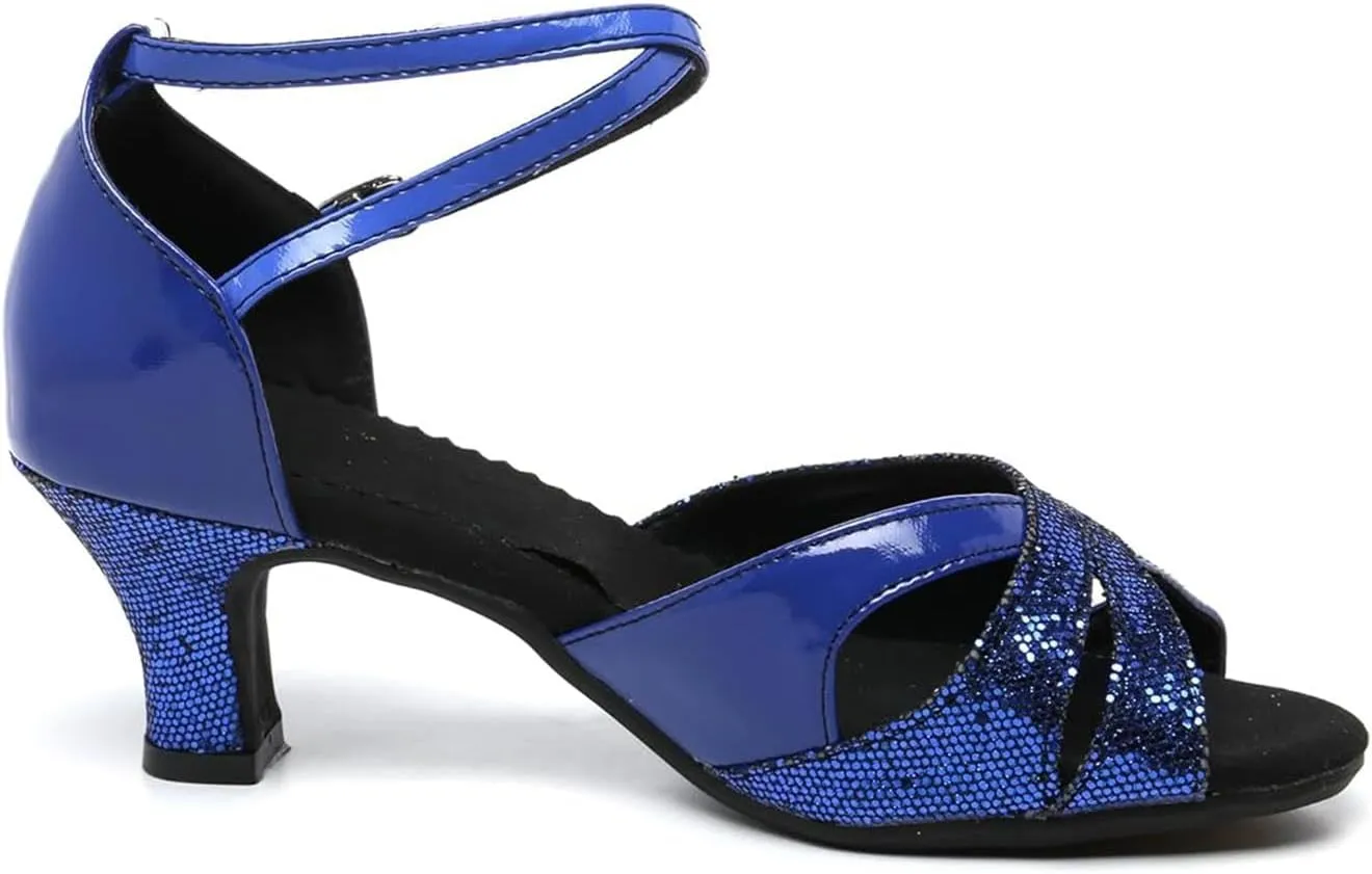 Women's Girls 2.2'' Heel Latin Dance Shoes Ballroom Salsa Tango Practice Performance Dance Shoes