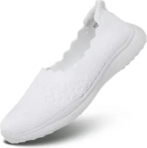 Womens Slip on Loafer Shoes Ladies Flats Dress Clothes Shoes Ballet Nurse Walking Sneakers Mesh Soft Sole Lightweight